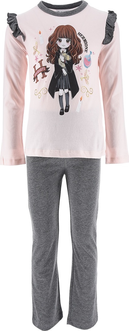 Harry Potter Dievčenské dlhé pyžamo - sivá/ružová Veľkosť: 98