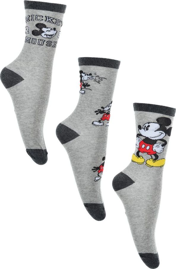 Disney Mickey Mouse Sivé pánske ponožky Veľkosť: 39/42