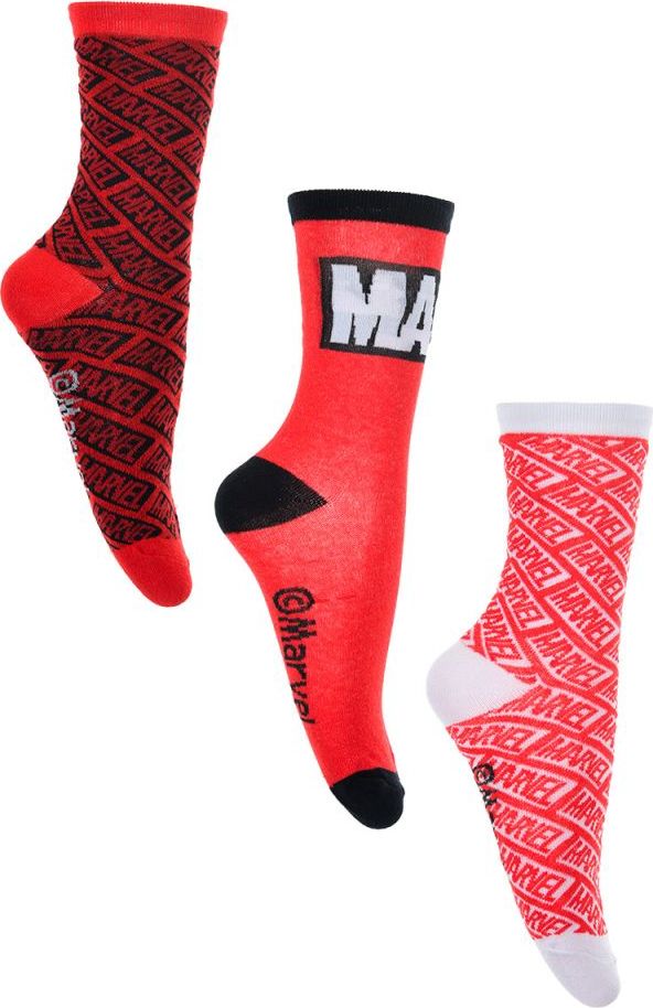 Pánske ponožky Marvel - čierna/červená/biela Veľkosť: 39/42