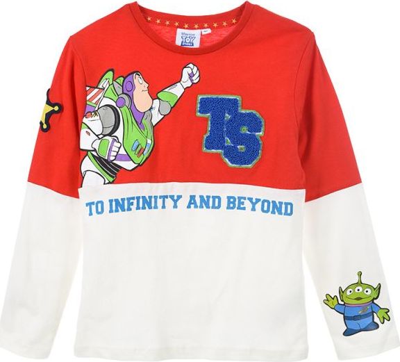 Toy Story bielo-červené chlapčenské tričko Veľkosť: 98