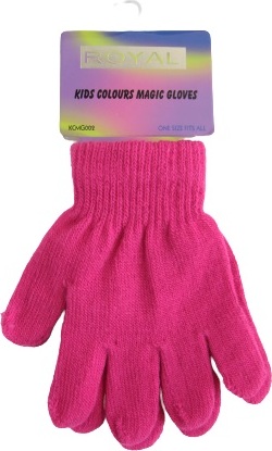 Klasické tmavoružové rukavičky Veľkosť: ONE SIZE