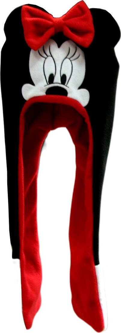 Disney Minnie Mouse Čierno-červená čiapka Veľkosť: 48