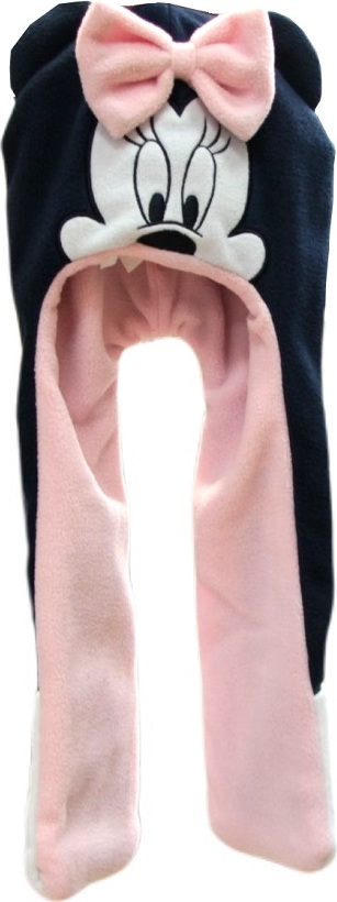 Disney Minnie Mouse Čierno-ružová čiapka Veľkosť: 48