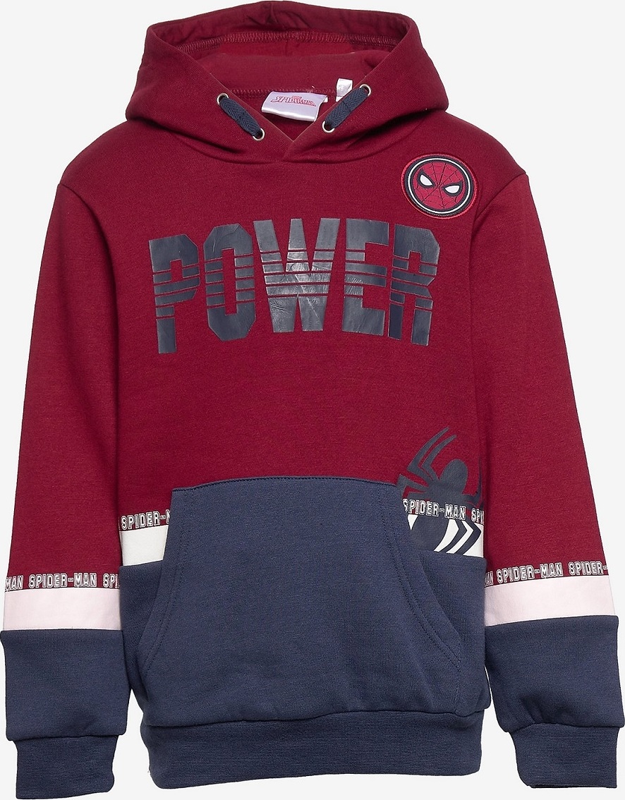 Spider-Man Mikina s kapucňou - vínová/tm.sivá Veľkosť: 98