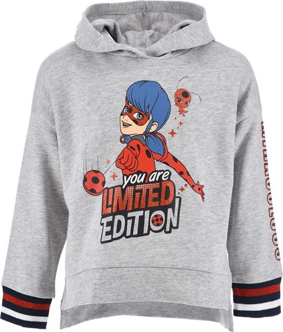 Miraculous sivá mikina s kapucňou Veľkosť: 104