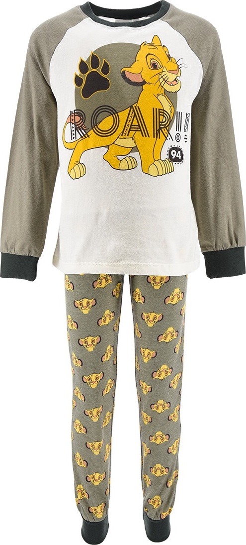 The Lion King sivo-biele chlapčenské pyžamo Veľkosť: 116