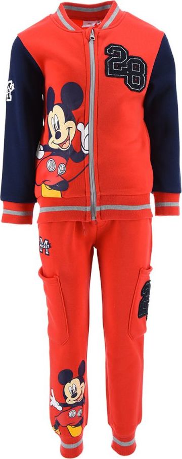 Červená Mickey Mouse tepláková súprava Veľkosť: 104