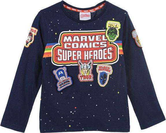 Avengers Marvel Comics Modré tričko s dlhým rukávom Veľkosť: 104