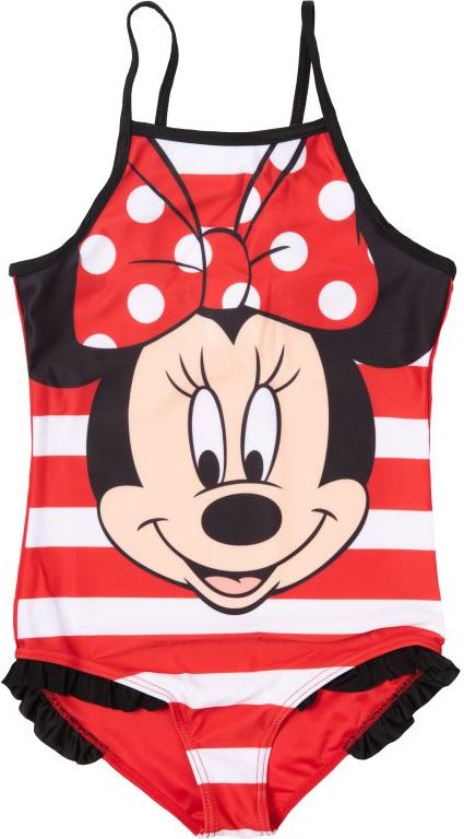 Minnie Mouse pruhované jednodielne plavky Veľkosť: 110/116