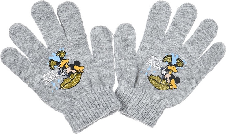 Minnie Mouse sivé dievčenské rukavice Veľkosť: ONE SIZE