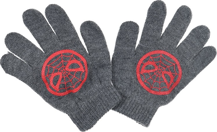 Spider - Man tmavosivé chlapčenské rukavice Veľkosť: ONE SIZE