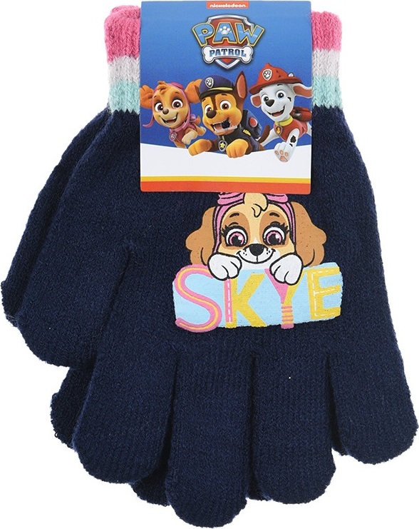 Paw Patrol Modré dievčenské rukavice Veľkosť: ONE SIZE