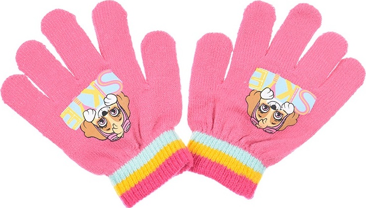 Paw Patrol Ružové dievčenské rukavice Veľkosť: ONE SIZE