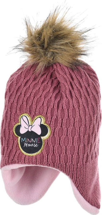 Minnie Mouse Ružová čiapka - ušianka Veľkosť: 48