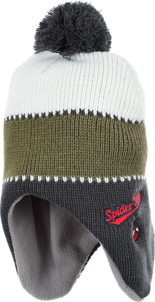 Spider-Man Khaki ušianka s brmbolcom Veľkosť: 52