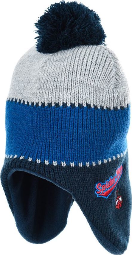 Spider-Man Modrá ušianka s brmbolcom Veľkosť: 54