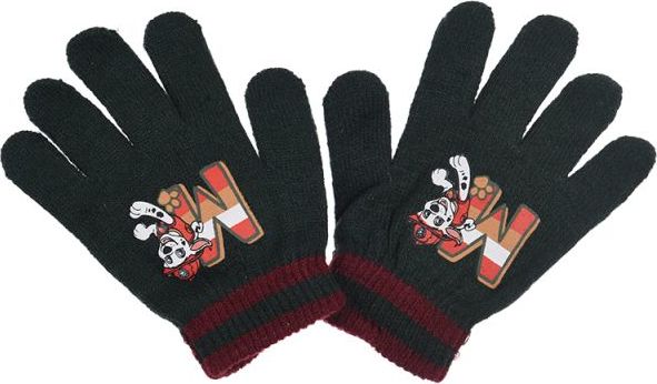 Čierne chlapčenské rukavice Paw Patrol Veľkosť: ONE SIZE