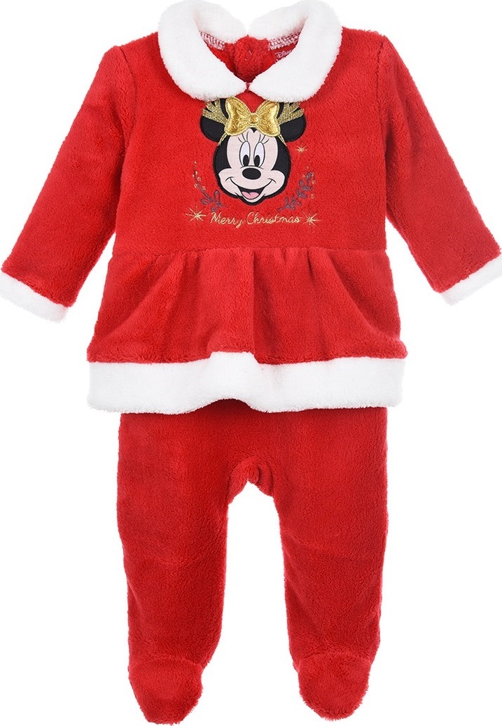 Červený dievčenský overal Minnie Mouse Veľkosť: 74