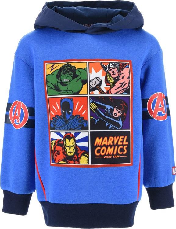 Modrá chlapčenská mikina s motívmi Avengers Veľkosť: 104