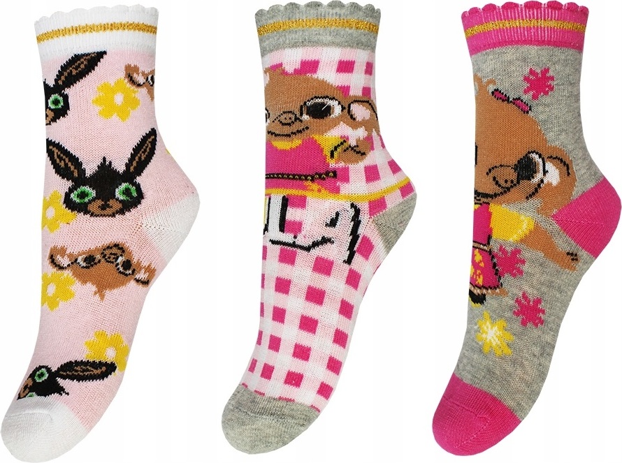 Balenie dievčenských ponožiek Bing Veľkosť: 19/22