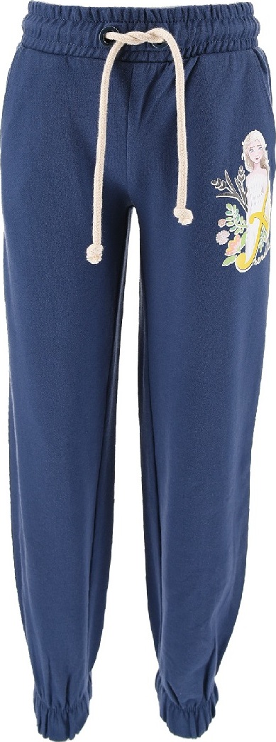 Tmavomodré dievčenské tepláky Disney Frozen Veľkosť: 104