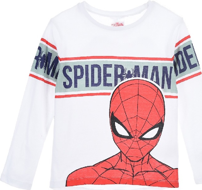 Biele chlapčenské tričko Spiderman Veľkosť: 116