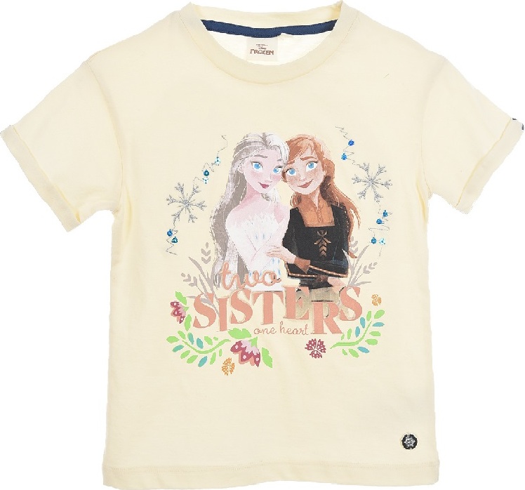 Béžové dievčenské tričko Disney Frozen Veľkosť: 128