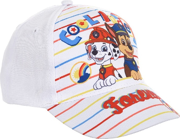 Biela chlapčenská šiltovka Paw Patrol Veľkosť: 52