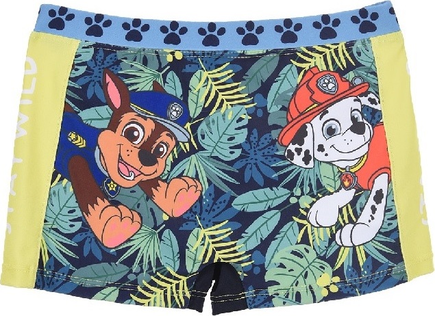 Zelené vzorované chlapčenské plavky Paw Patrol Veľkosť: 102