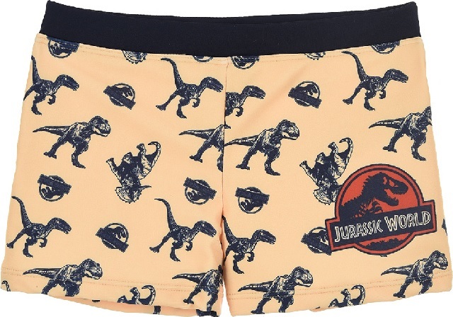 Žlté vzorované chlapčenské plavky Jurassic World Veľkosť: 98