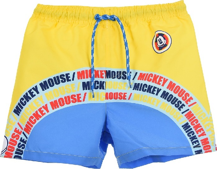 Žlto-modré chlapčenské plavky Mickey Mouse Veľkosť: 98