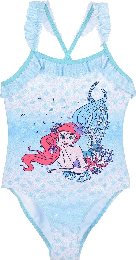 Svetlomodré jednodielne plavky Disney Princess Veľkosť: 98