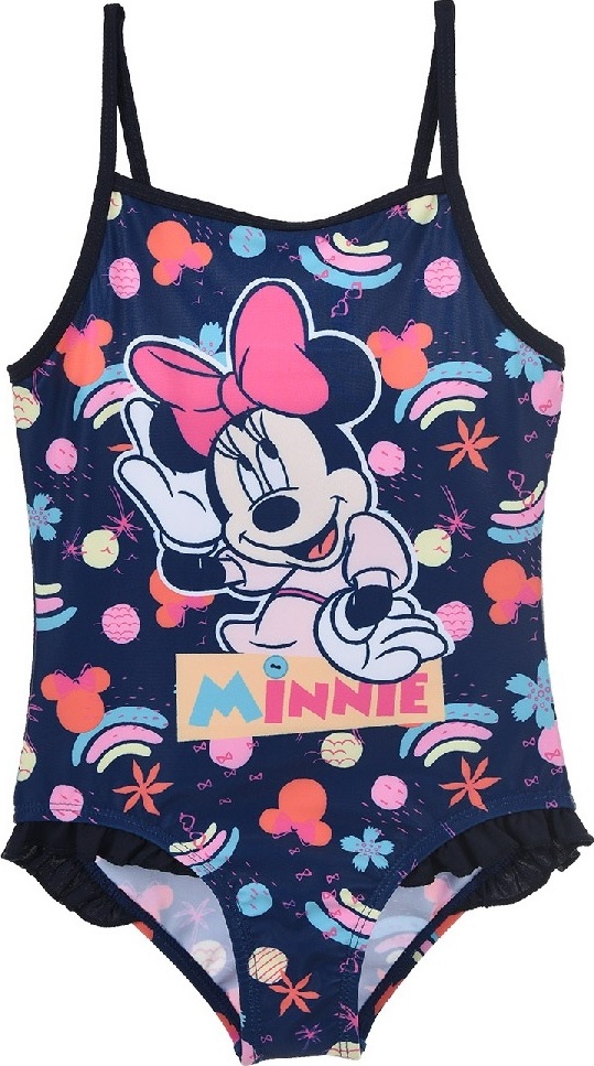 Tmavomodré jednodielne plavky Minnie Mouse Veľkosť: 116