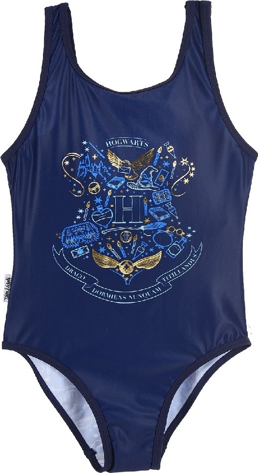 Tmavomodré jednodielne plavky Harry Potter Veľkosť: 116
