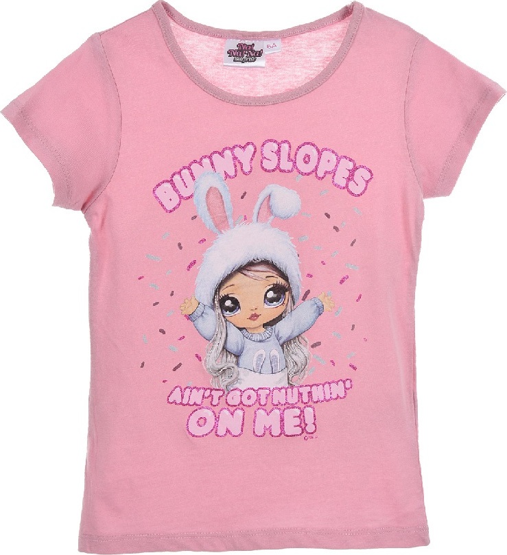 Ružové dievčenské tričko s potlačou Na! Na! Na! Surprise Veľkosť: 134