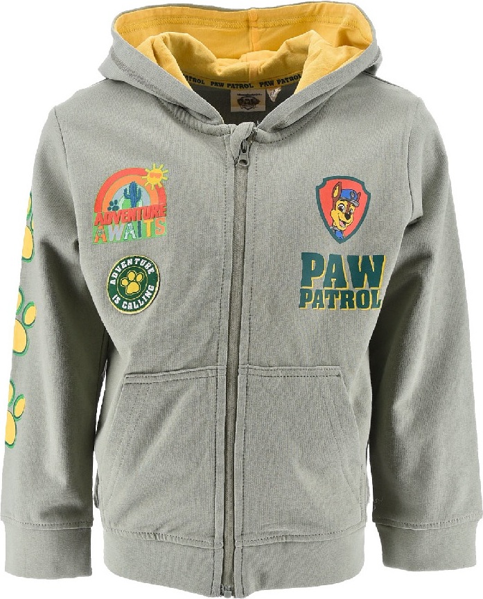 Zelená chlapčenská mikina s potlačou Paw Patrol Veľkosť: 104