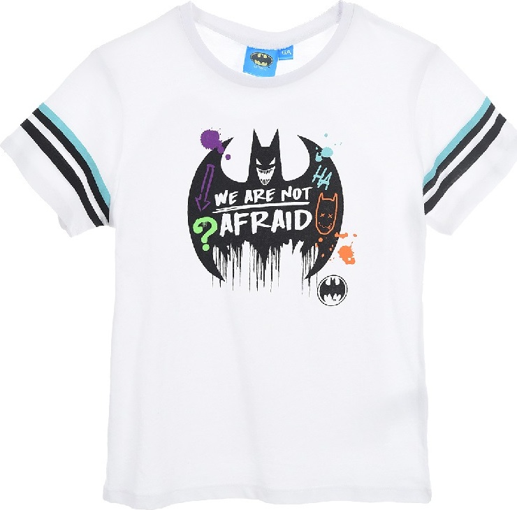 Biele chlapčenské tričko s potlačou Batman Veľkosť: 98