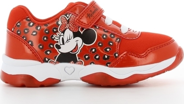 Červené svietiace tenisky Minnie Mouse Veľkosť: 25