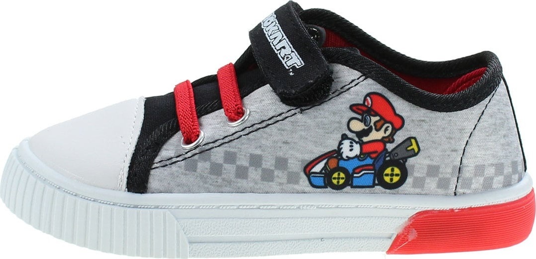 Sivo-čierne svietiace tenisky Mariokart Veľkosť: 25