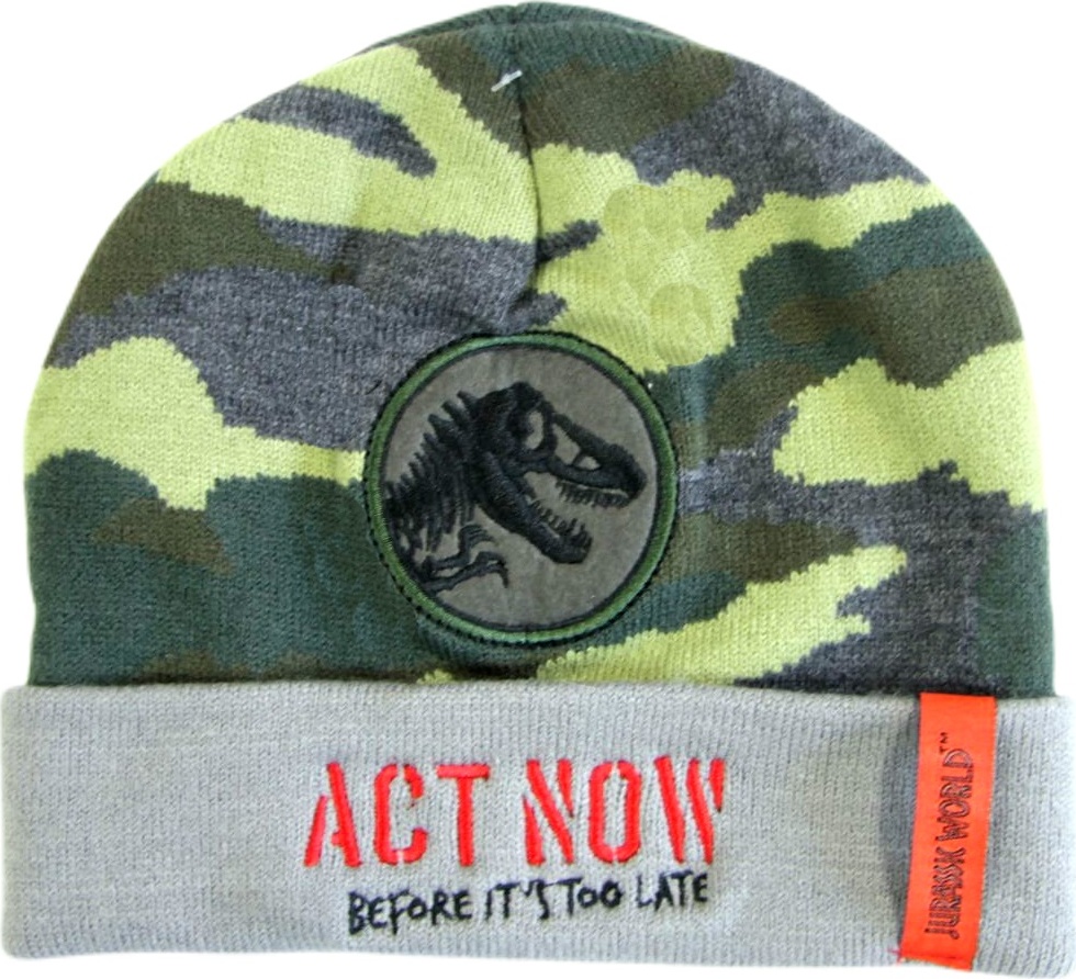 Khaki maskáčová čiapka Jurassic World Veľkosť: 52