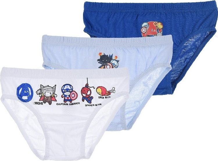 Trojbalenie chlapčenských slipov Marvel Avengers Veľkosť: 116/128