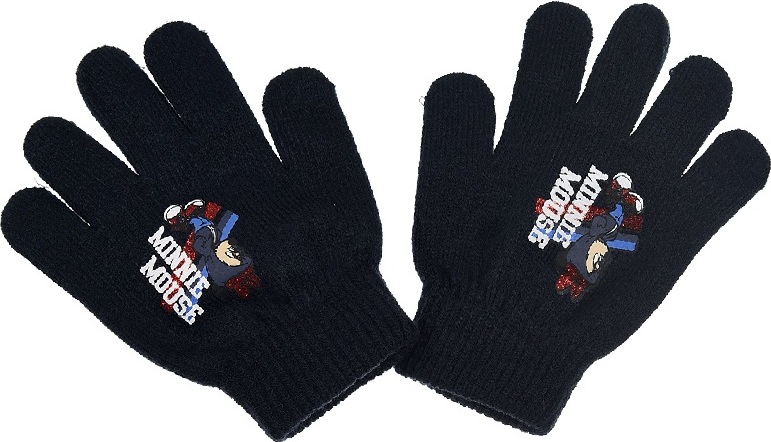 Čierne rukavice Minnie Mouse Disney Veľkosť: ONE SIZE