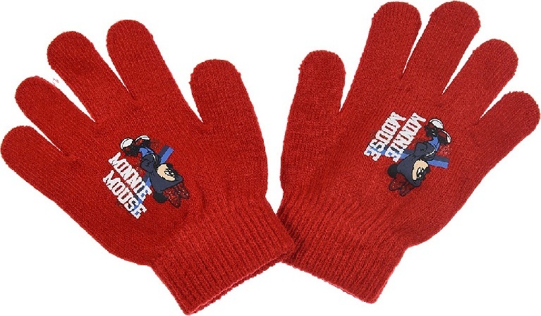 Červené rukavice Minnie Mouse Disney Veľkosť: ONE SIZE