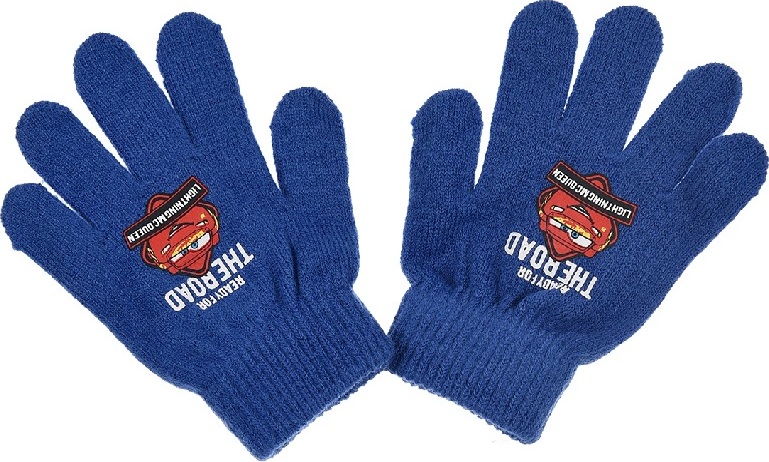 Modré chlapčenské rukavice Disney Cars Veľkosť: ONE SIZE