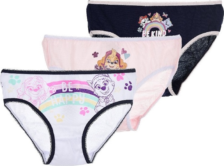 Trojbalenie nohavičiek Paw Patrol - biela/ružová/čierna Veľkosť: 116/128