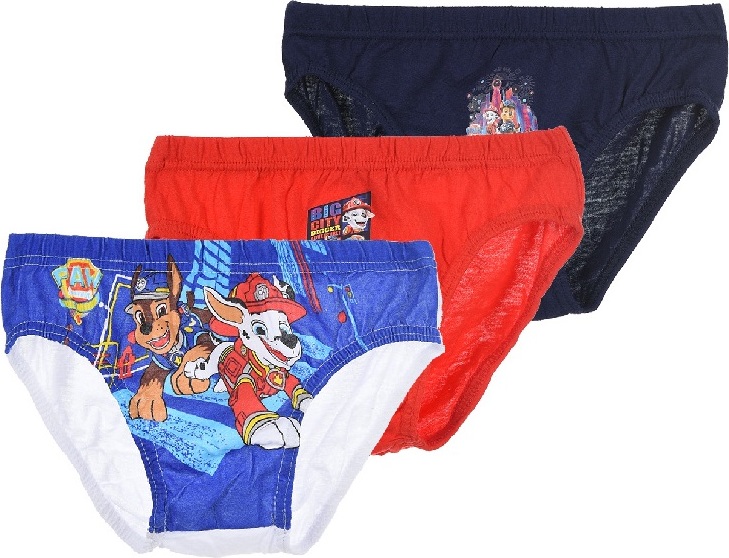 Trojbalenie chlapčenských slipov Paw Patrol - modrá/červená/tmavo modrá Veľkosť: 116/128
