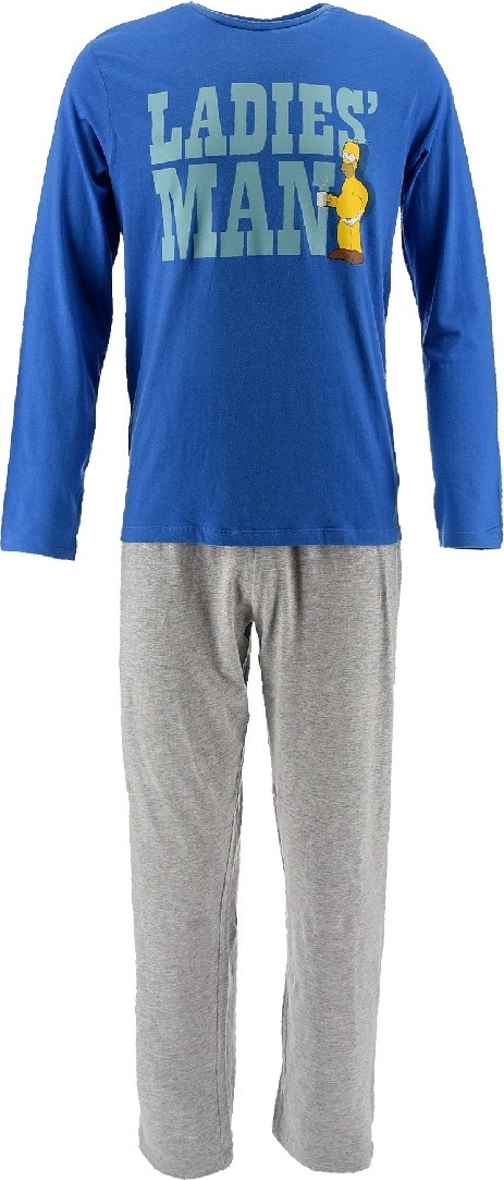 The Simpsons Modro-sivé pánske pyžamo Veľkosť: L