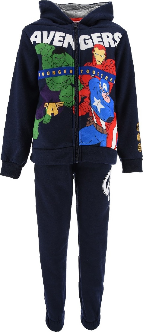Tmavomodrá chlapčenská teplákovka Marvel Avengers Veľkosť: 104
