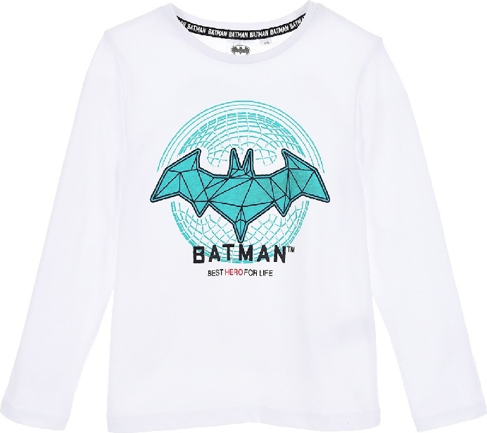 Biele tričko s potlačou Batman Veľkosť: 128