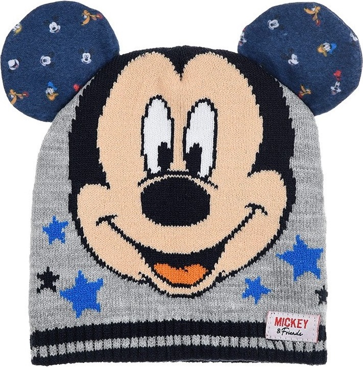 Šedá chlapčenská čiapka Mickey Mouse Veľkosť: 48